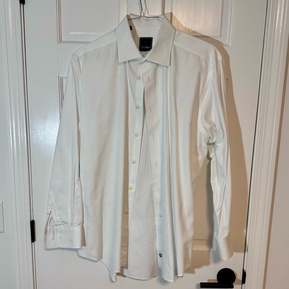 David Donahue Other - David Donahue | Men’s Button-Down Dress Shirt, White, Size 17 - EUC